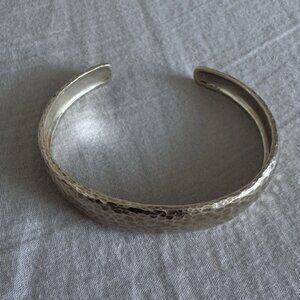 DESIGNER GURHAN STERLING SILVER SIGNED CUFF BRACELET 20G Gold Toned EUC